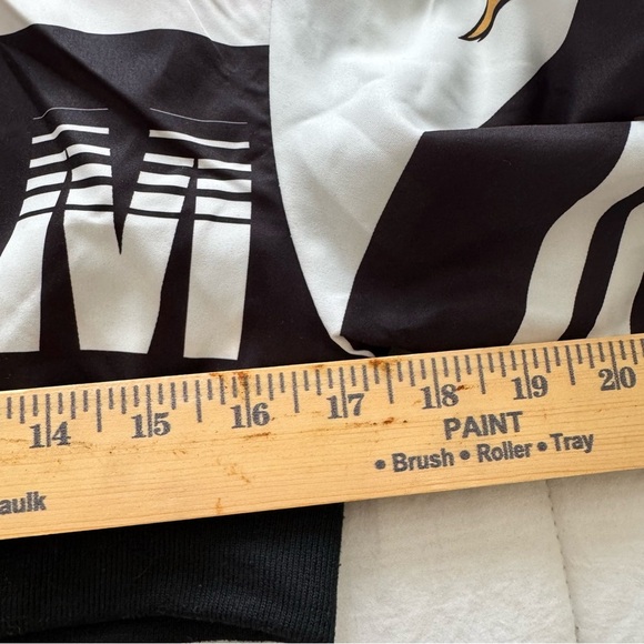 Letter Print Crop Jacket - Spring Fall Fashion Size XS - Picture 7 of 8